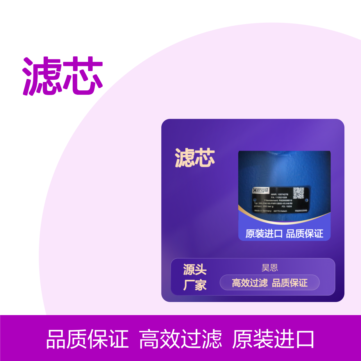 R928006818 2.0160 PWR10-B00-0-M 1002767B 德国汉格斯特HENGST滤芯