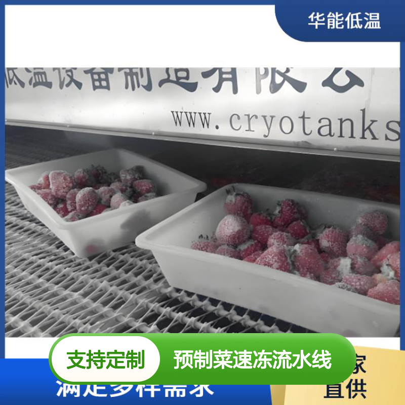 华能低温 预制菜速冻流水线 支持定制 确保食品快速均匀冻结
