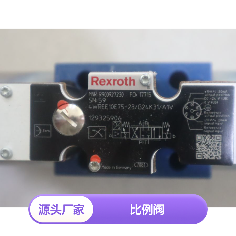 R900927230 4WREE10E75-22/G24K31/A1V 德国力士乐REXROTH比例阀