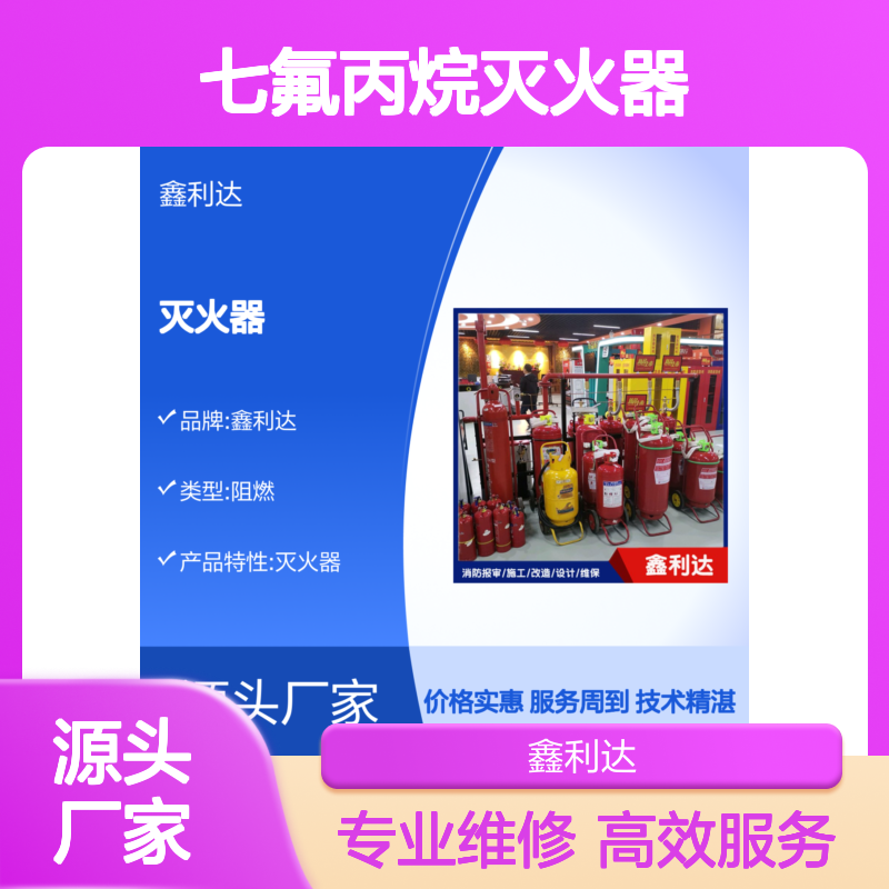 七氟丙烷灭火器 加压检测维修服务 技术精湛 施工专业