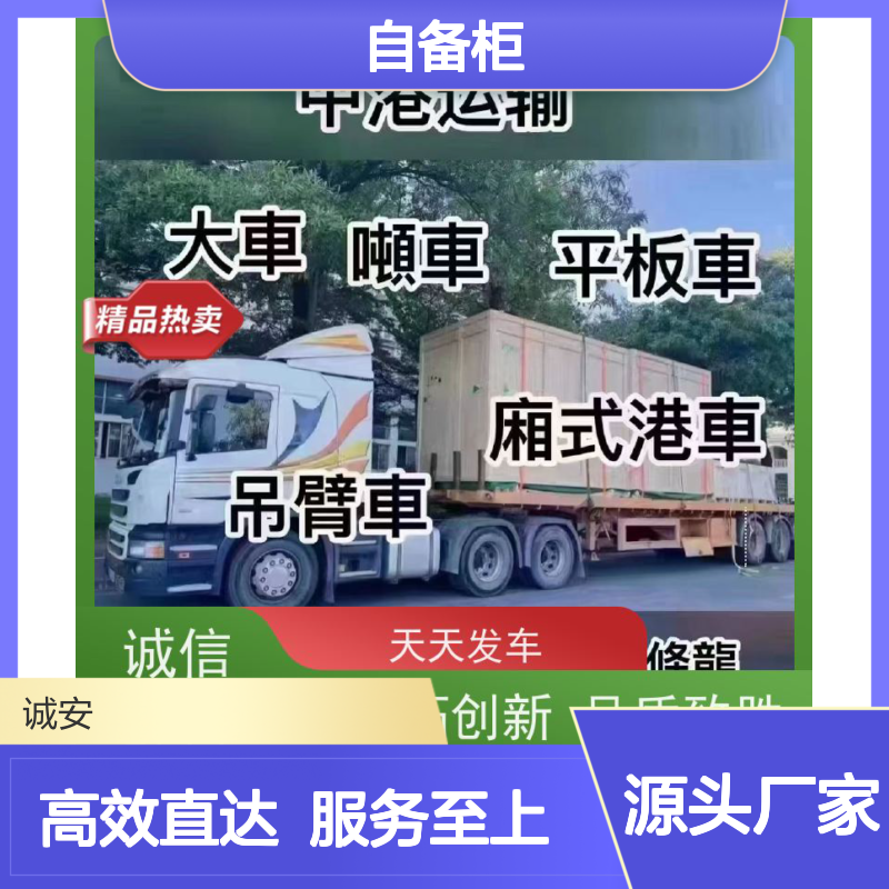 诚安物流40尺自备柜河源到东莞陆运送货到门一天到