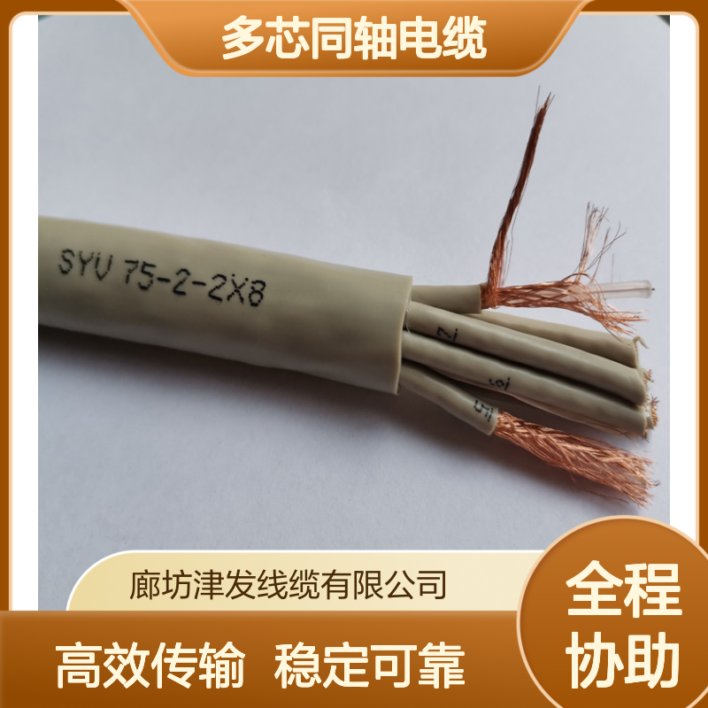 SYV-75-2-2*8多芯同轴电缆 中继通信两兆射频线