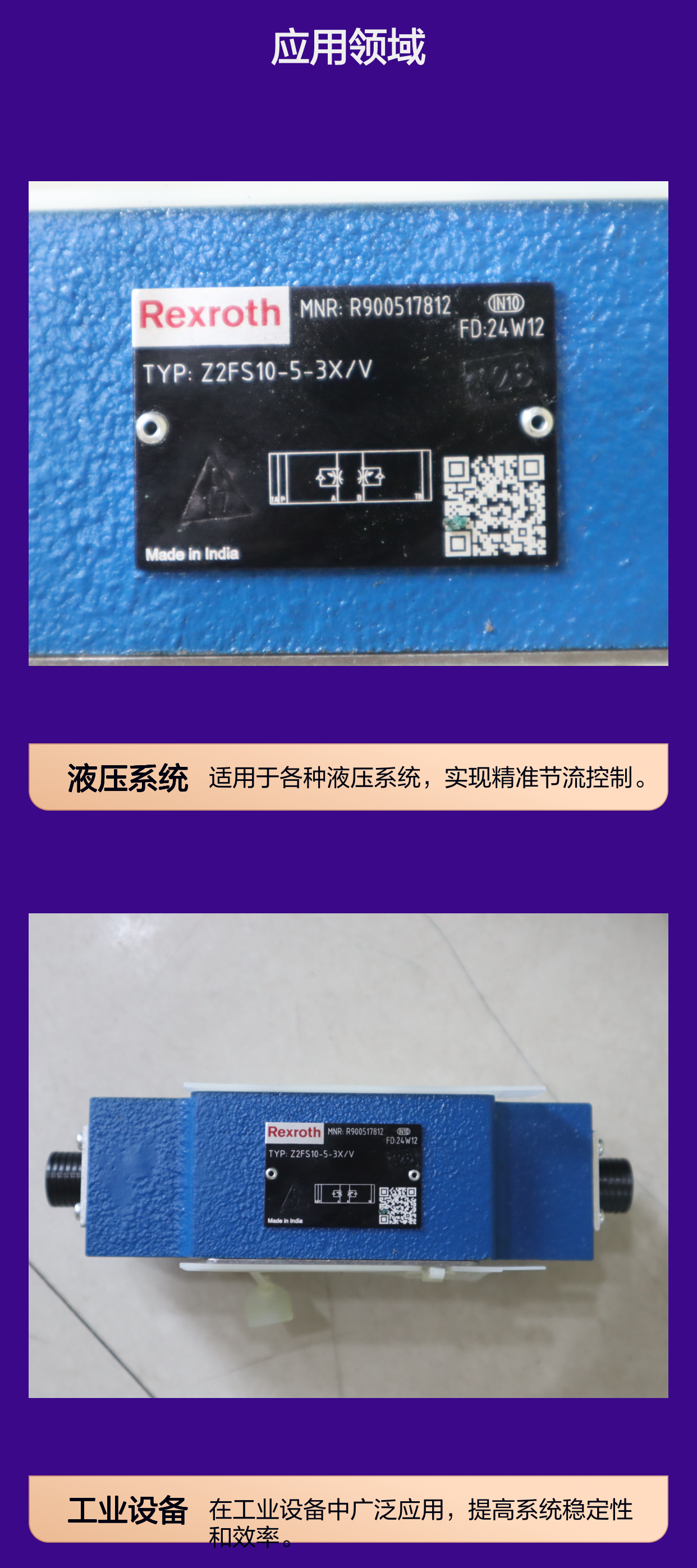 R900517812 Z2FS10-5-3X/V Z2FS10-5-35/V 德国力士乐REXROTH节流阀
