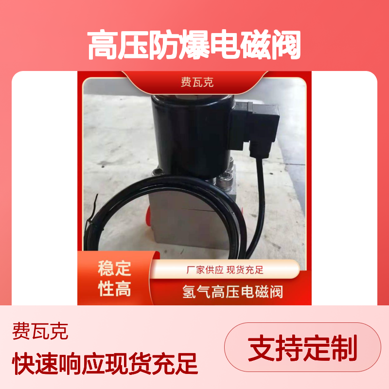 费瓦克 氢气高压电磁阀 多种接口适配 先导式 直动式