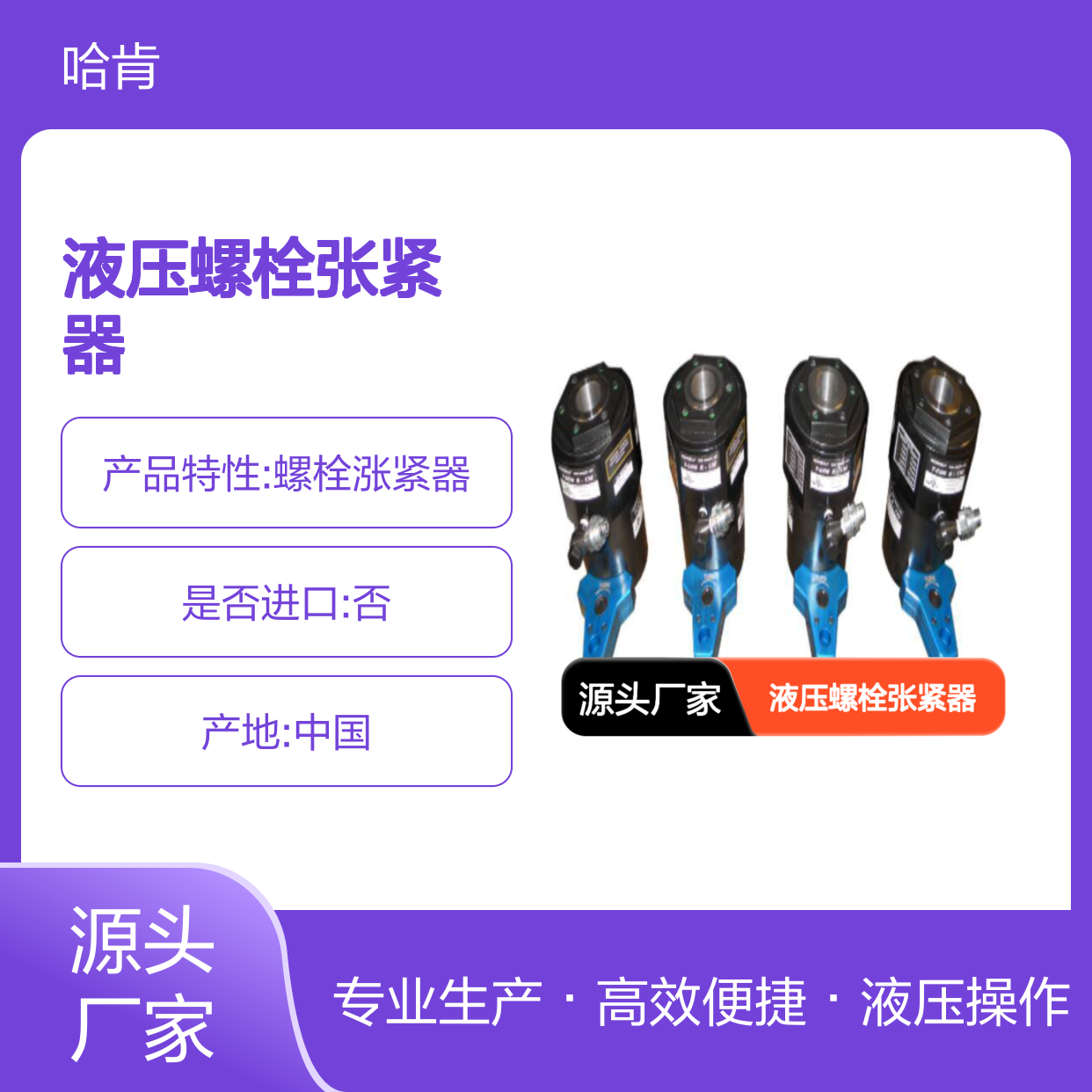 哈肯供应 涨紧器 美国NORWOLF液压螺栓张紧器 用于多种场合