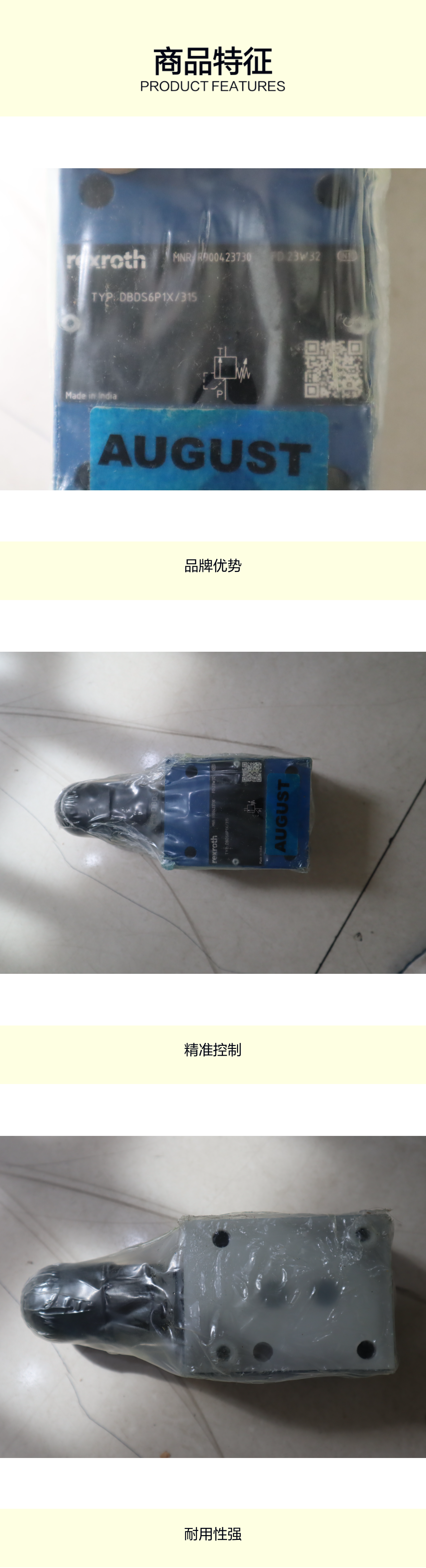 R900423730 DBDS6P1X/315 DBDS6P1A/315 德国力士乐REXROTH溢流阀