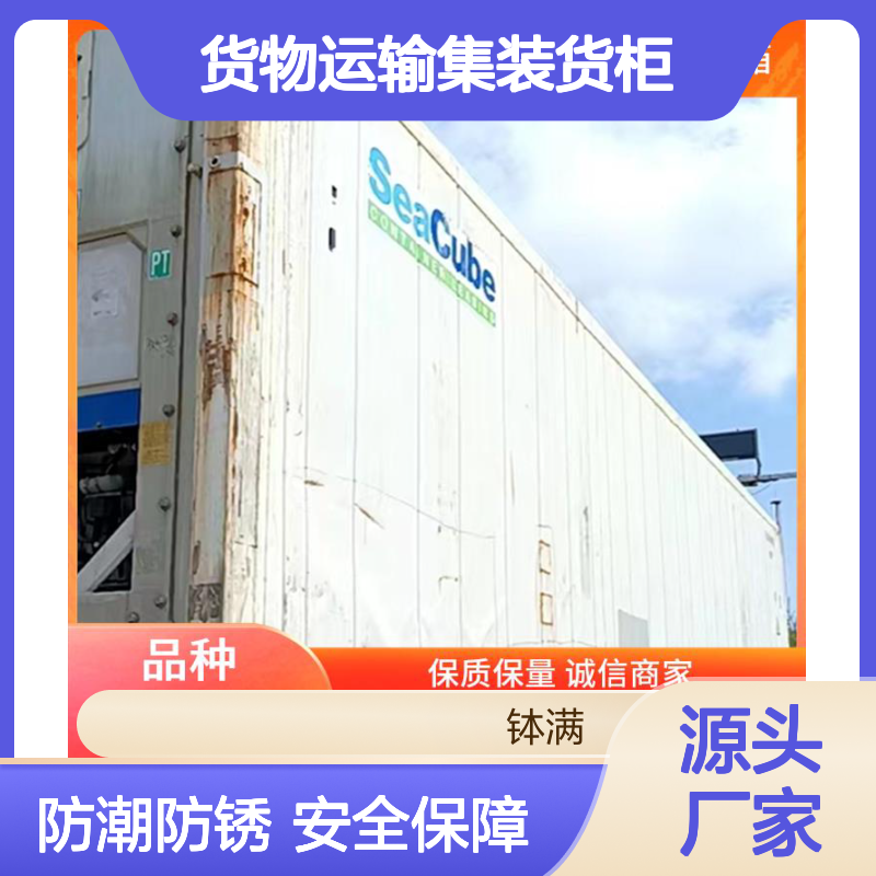 冷冻集装箱租赁 货物运输集装货柜 防潮防锈性能佳 运输安全保障