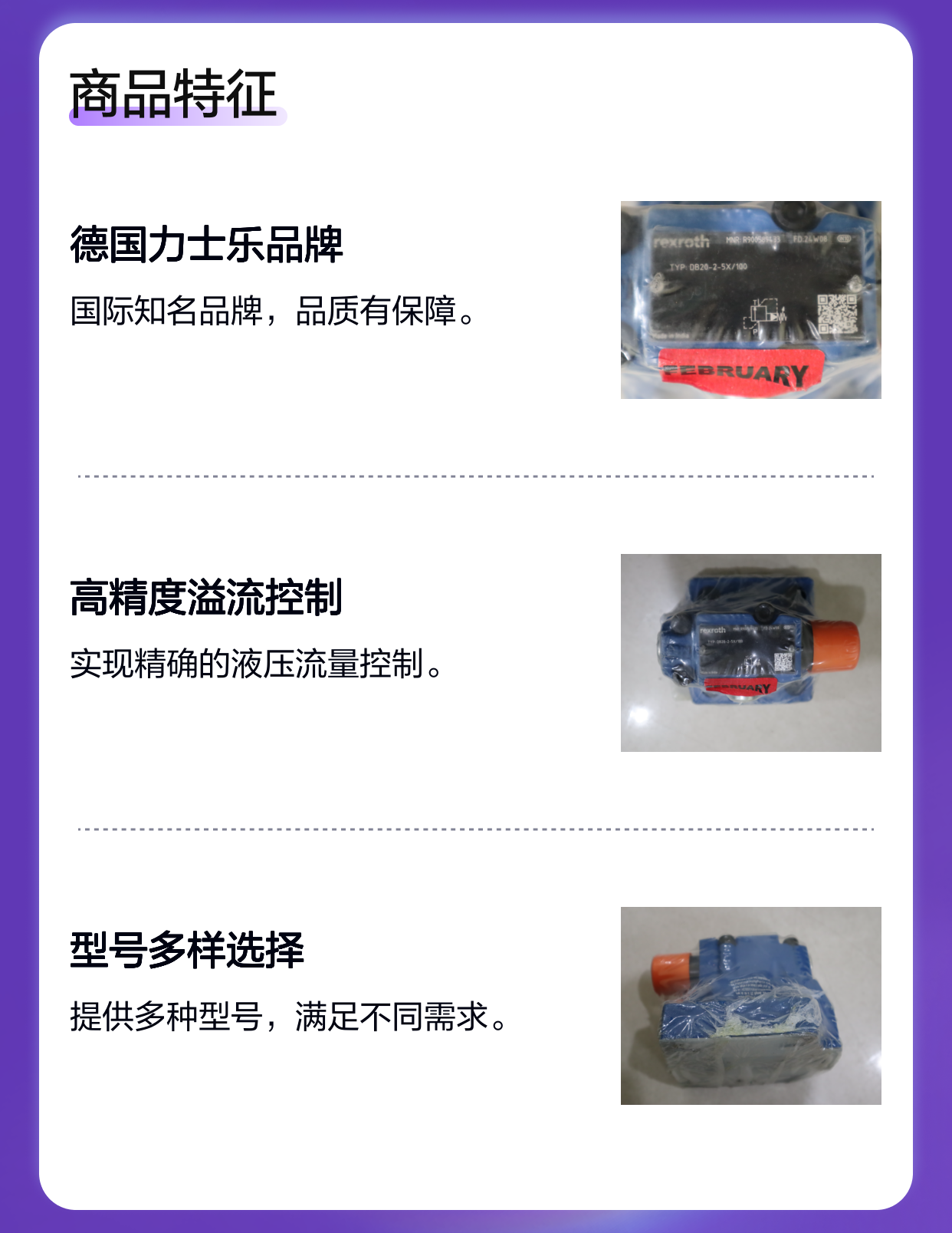 DB20-2-5X/100 DB20-2-52/100 R900589433 德国力士乐REXROTH溢流阀