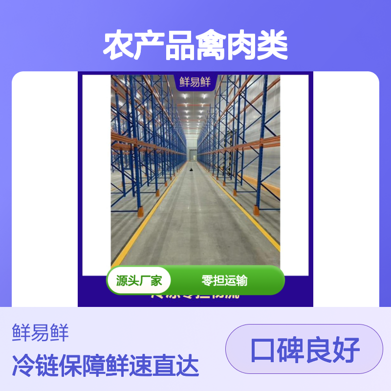 鲜易鲜冷链零担运输 农产品禽肉类海鲜速达 满足多样需求