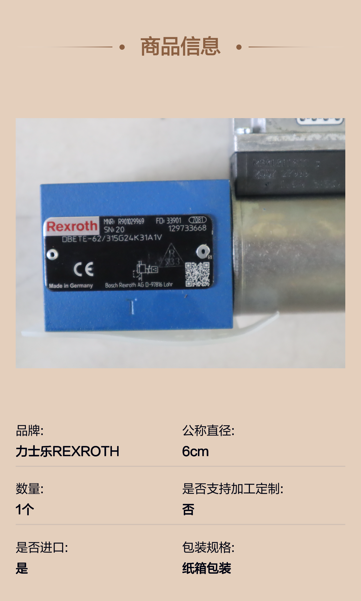 DBETE-61/315G24K31A1V R901029969 德国力士乐REXROTH比例阀