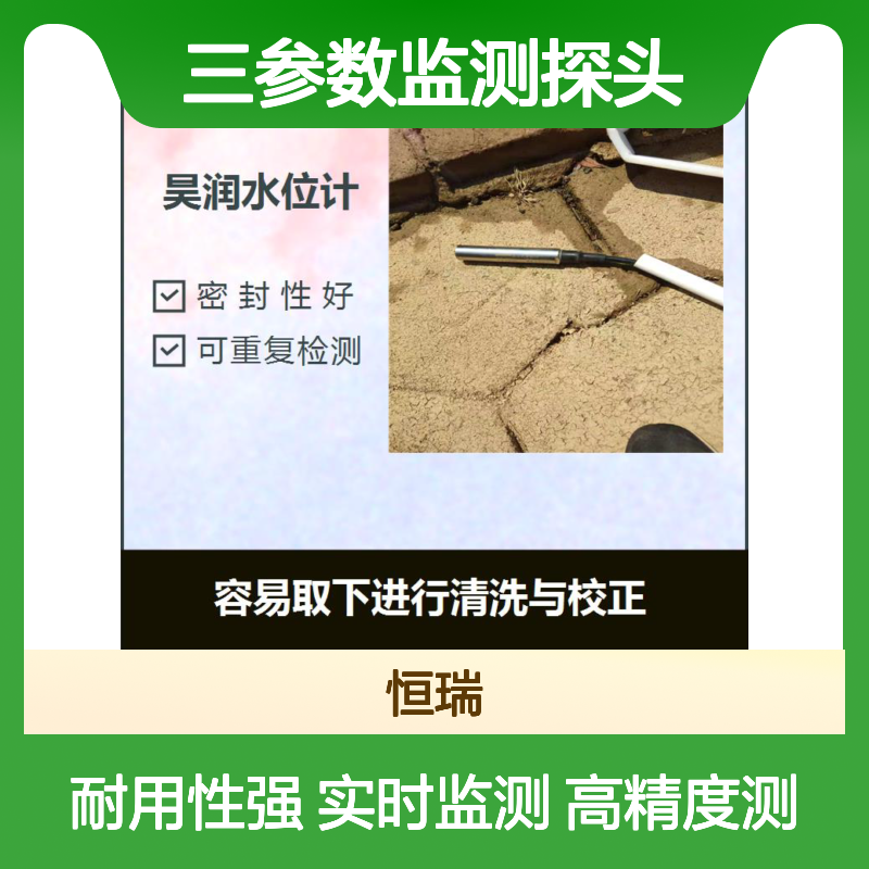地下水位水温水质三参数监测探头 适应于长期观测 强度高