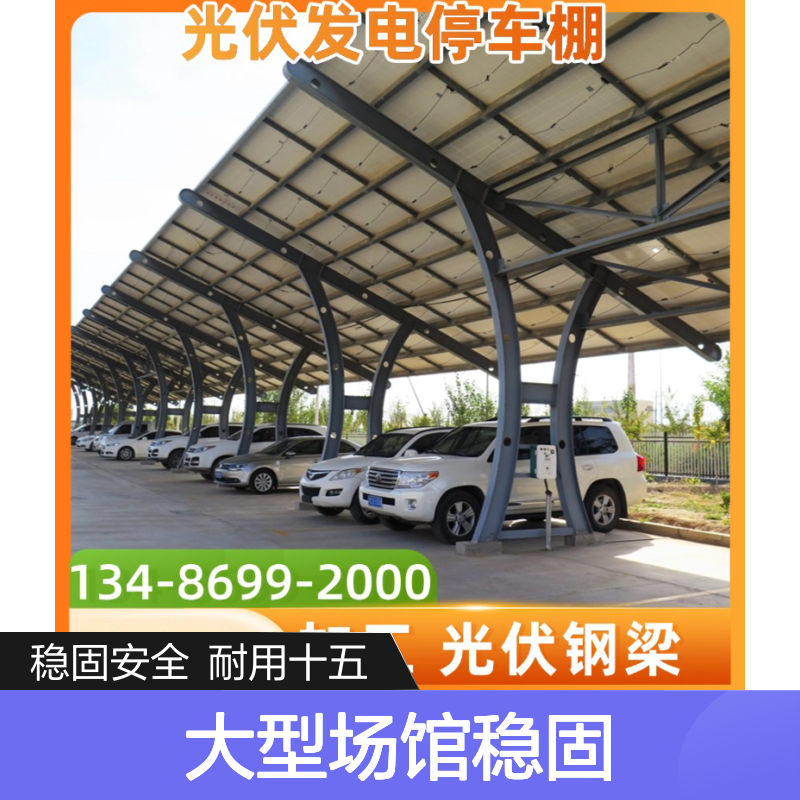 膜结构停车棚 地锚式设计 大型场馆适用 稳固安全耐用十五年