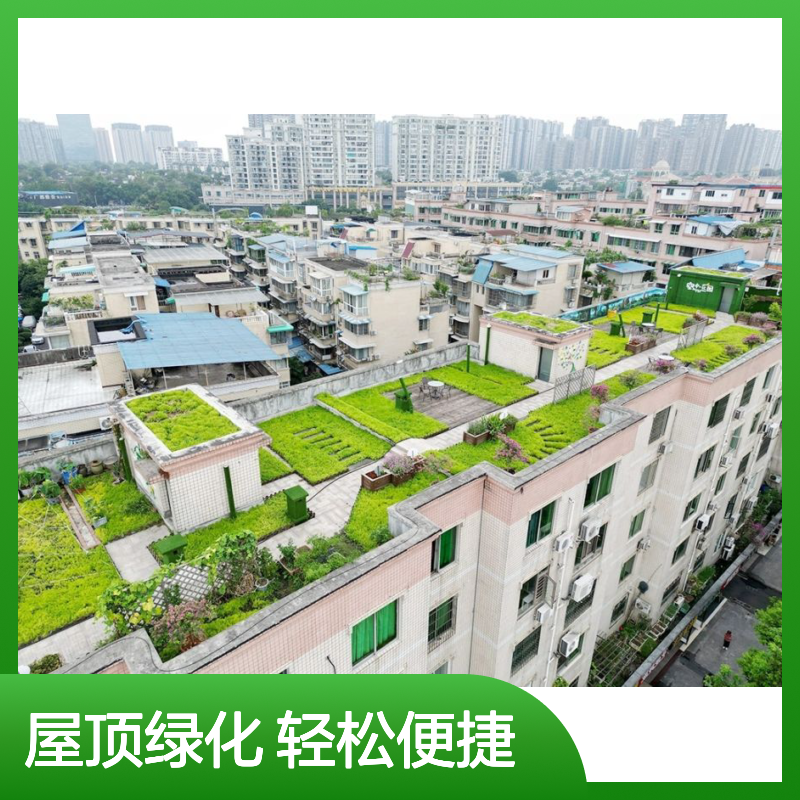 屋顶花园 方格网种植 不需要做地基 防水保障 轻松便捷 南韵竹风