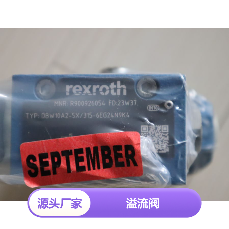 DBW10A2-52/315-6EG24N9K4 R900926054 德国力士乐REXROTH溢流阀