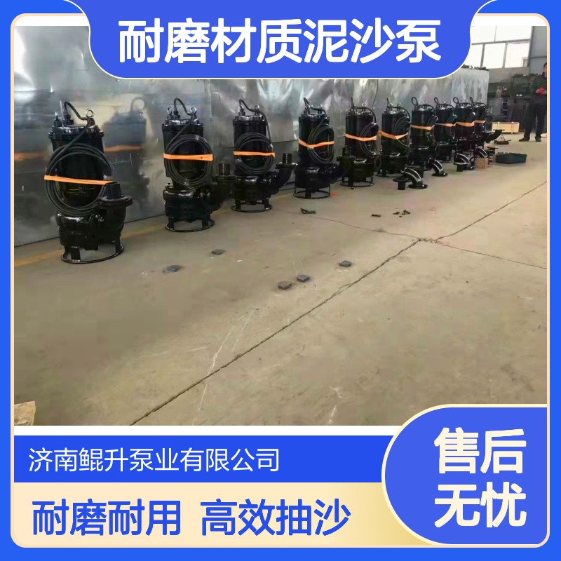 潜水型抽沙泵厂家 鲲升泵业 耐磨材质泥沙泵 潜水渣浆泵