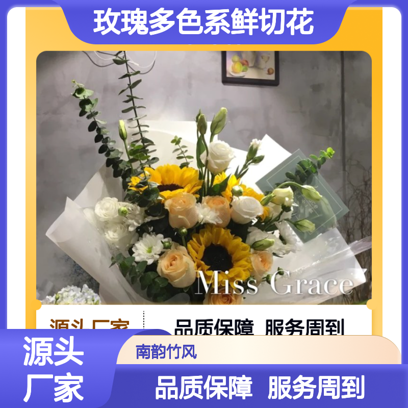 南韵竹风一级玫瑰多色系鲜切花 鲜花花艺场地布置