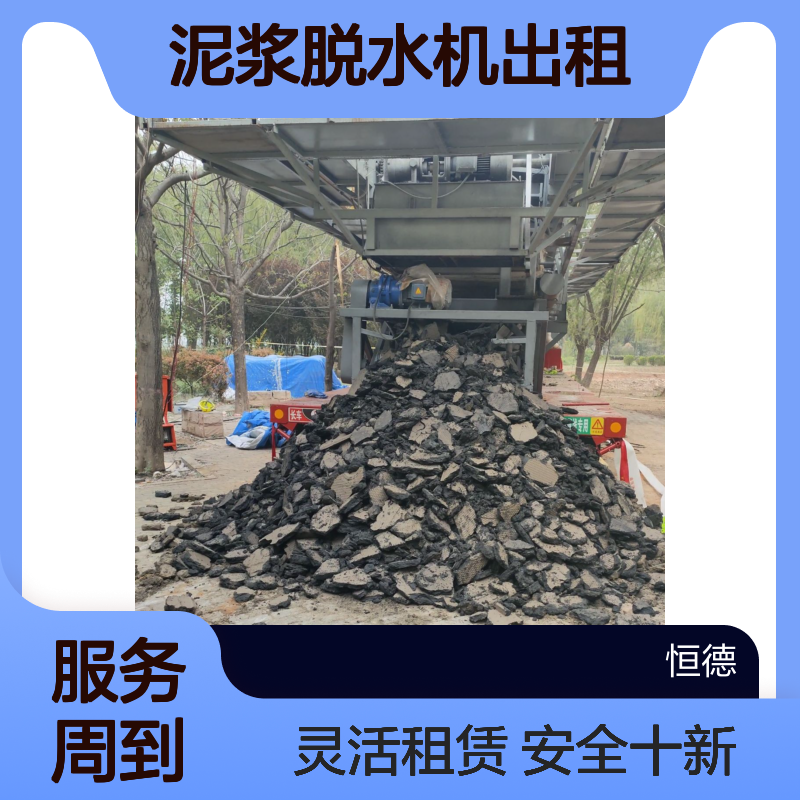 恒德环保 泥浆脱水机出租 移动式压滤机专场灵活 全国租赁上门安装