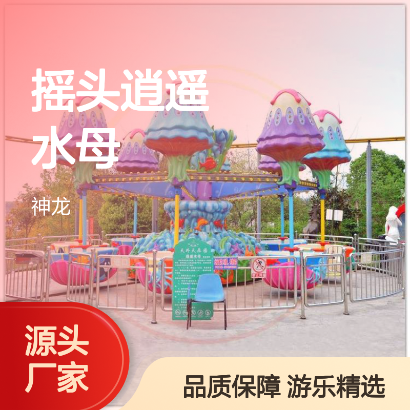 摇头逍遥水母 孩子们喜欢玩的公园游乐设备 神龙游乐供应