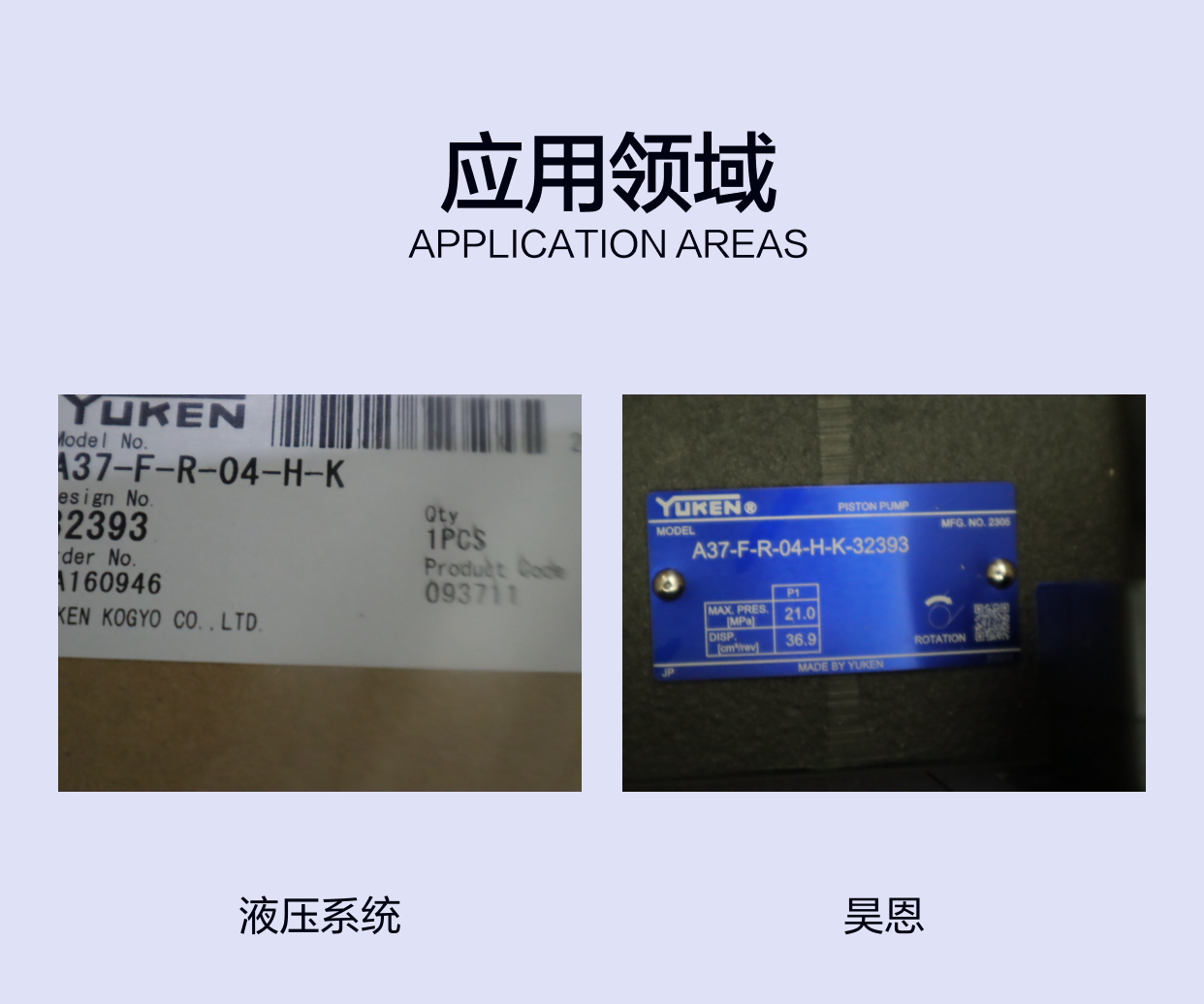 A37-F-R-04-H-K-32393 PISTON PUMP 日本油研YUKEN柱塞泵