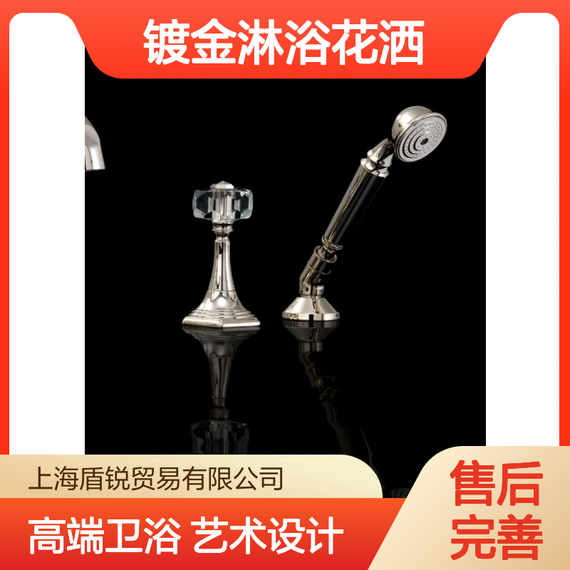 Devon德纹卫浴洁具24K镀金淋浴花洒套装欧洲进口