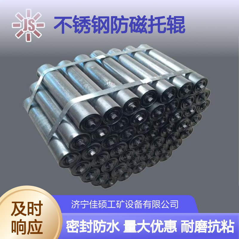 加工定制不锈钢防磁托辊 耐磨抗粘附延长皮带寿命