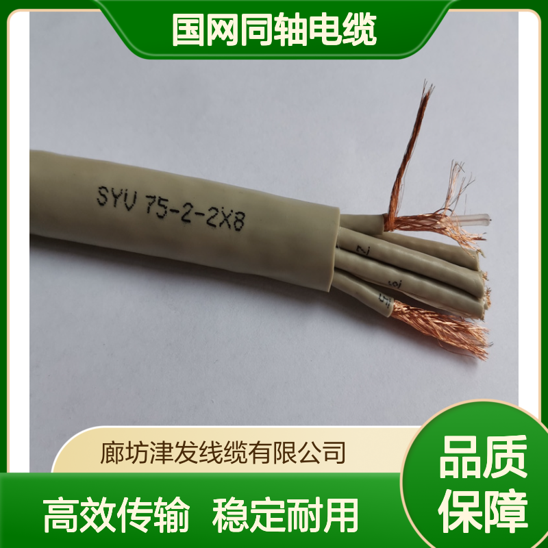 电力通信基站两兆中继线SYV75-2-2*8国网同轴电缆