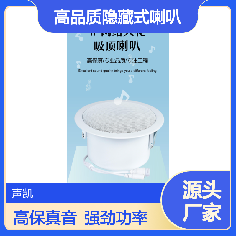 RDI 高品质隐藏式喇叭 同轴吸顶音箱 天花板小音响