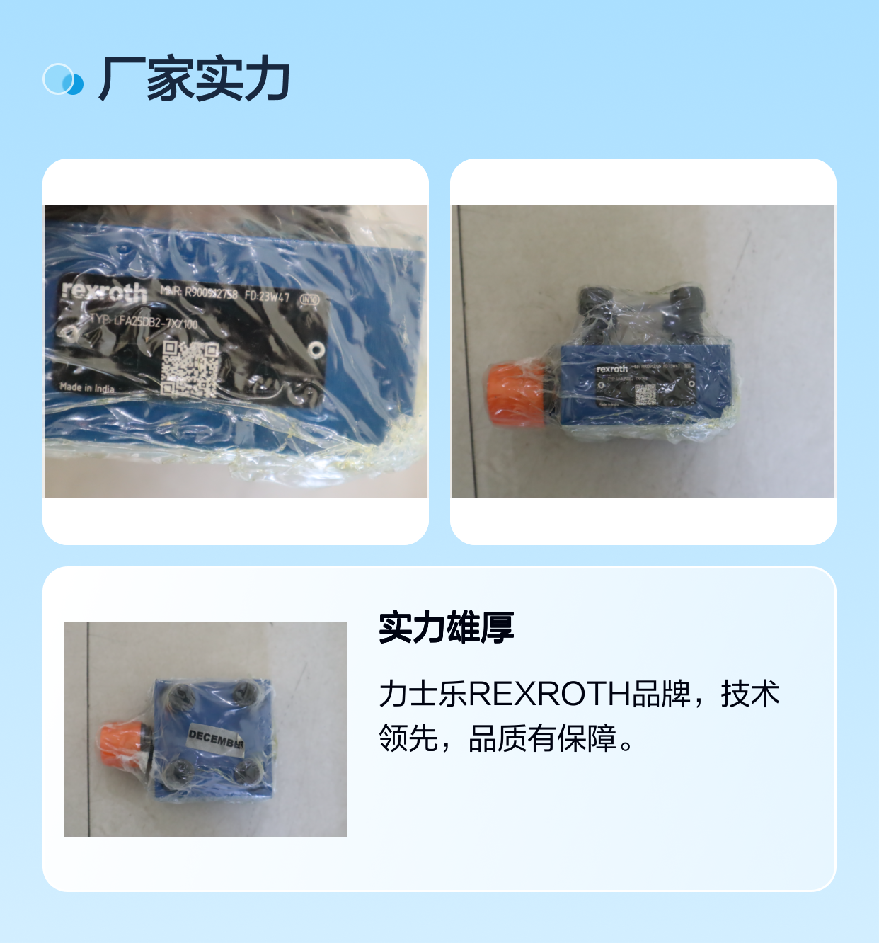 LFA25DB2-7X/100 R900912758 LFA25DB2-70/100 力士乐REXROTH盖板