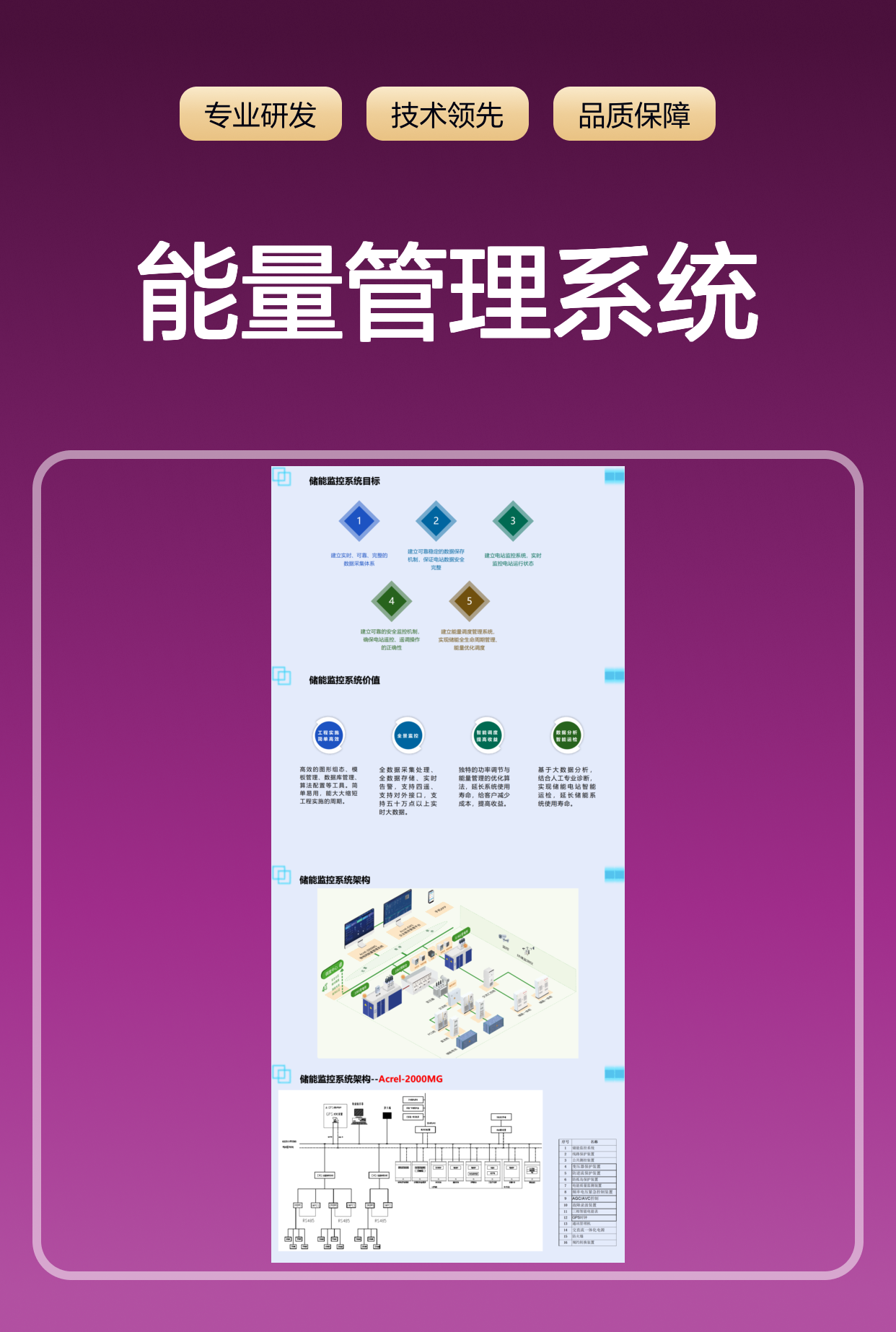 光储充 安科瑞Acrel-2000MG工商业储能站能量管理系统