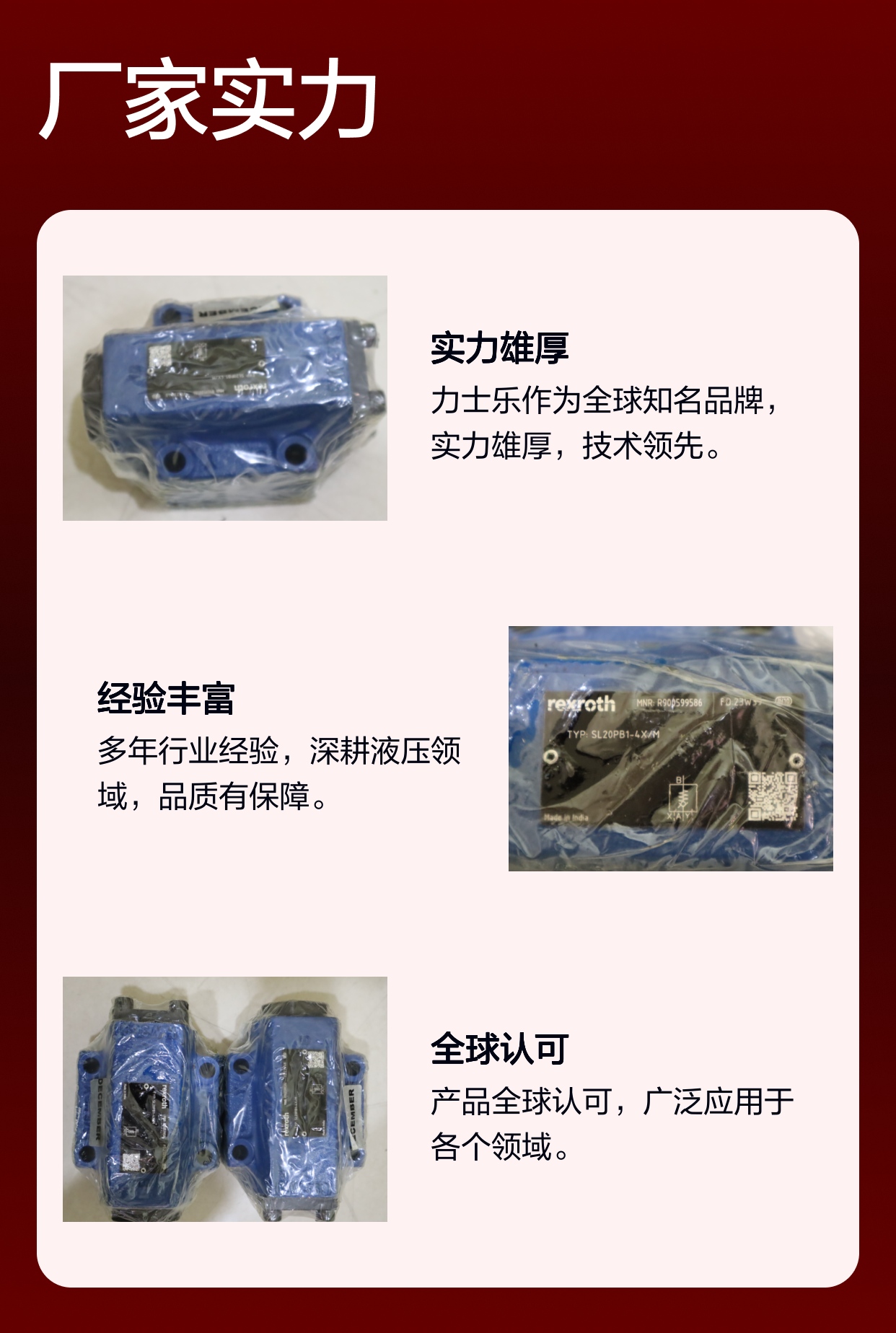 SL20PB1-4X/M SL20PB1-42/M R900599586 德国力士乐REXROTH单向阀