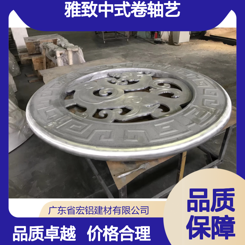 浅咖图纹的古韵雅致中式卷轴艺术 抗压强度 260MPa
