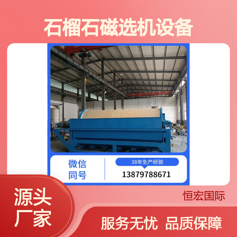 全套大号石榴石磁选机 高效分选设备金矿选矿设备
