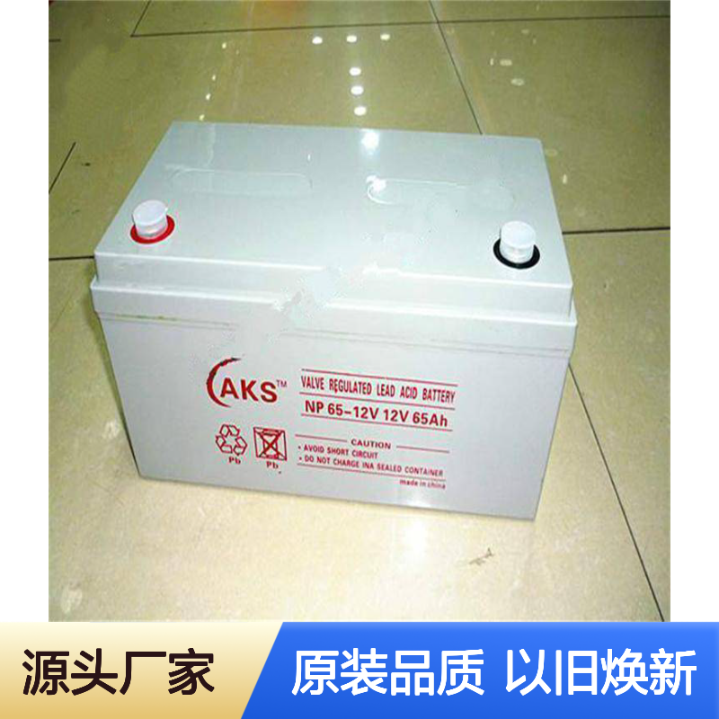AKS铅酸免维护蓄电池12V65AH 适用于太阳能消防EPS电源