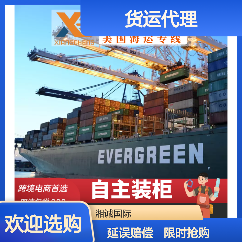 湘诚国际物流 跨境电商LDP货运代理 美森快船专线限时达