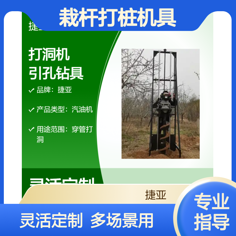 小蜜蜂山地引孔钻机 捷亚sf 便携式铁路两旁栽杆打桩机具