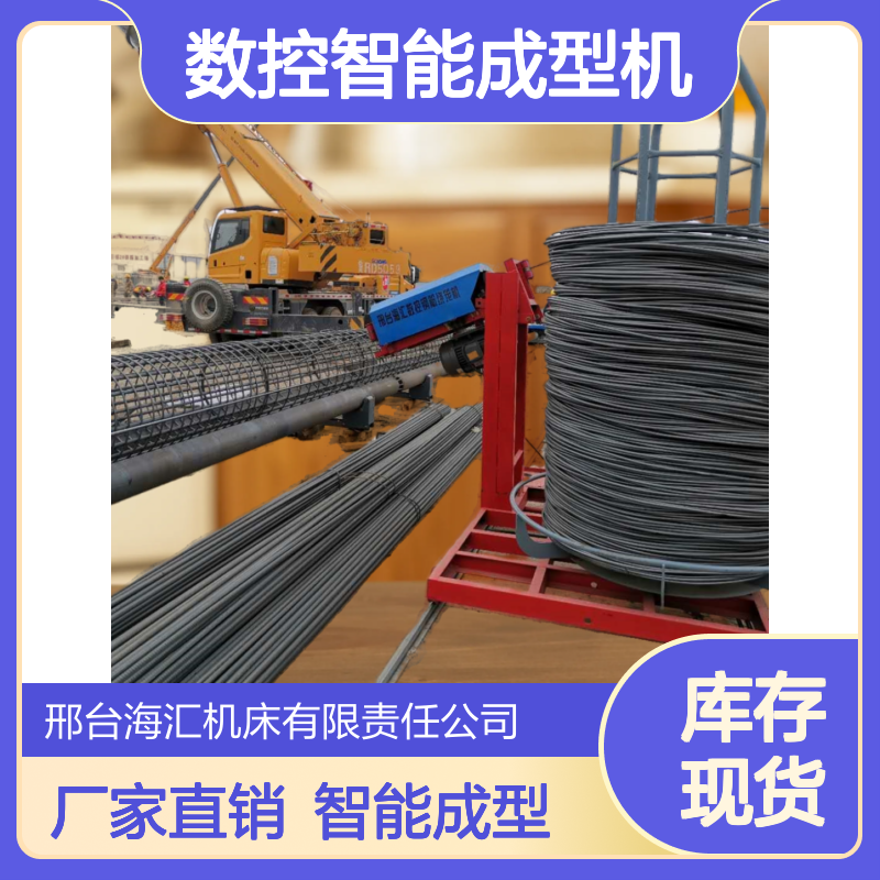 全自动钢筋笼绕筋机 数控智能成型机 滚焊机 一次成型 海汇 制作笼子