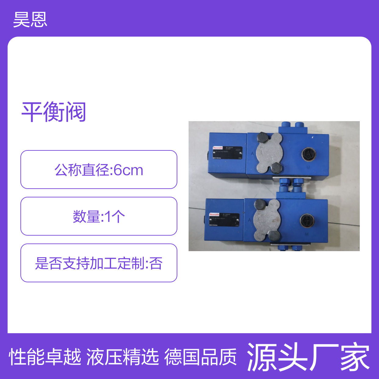 FD16FA21/B03V FD16FA20/B03V R900500189 德国力士乐REXROTH平衡阀
