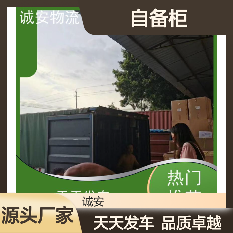 诚安物流 45尺自备柜 东莞到深圳 进口报关 隔天到