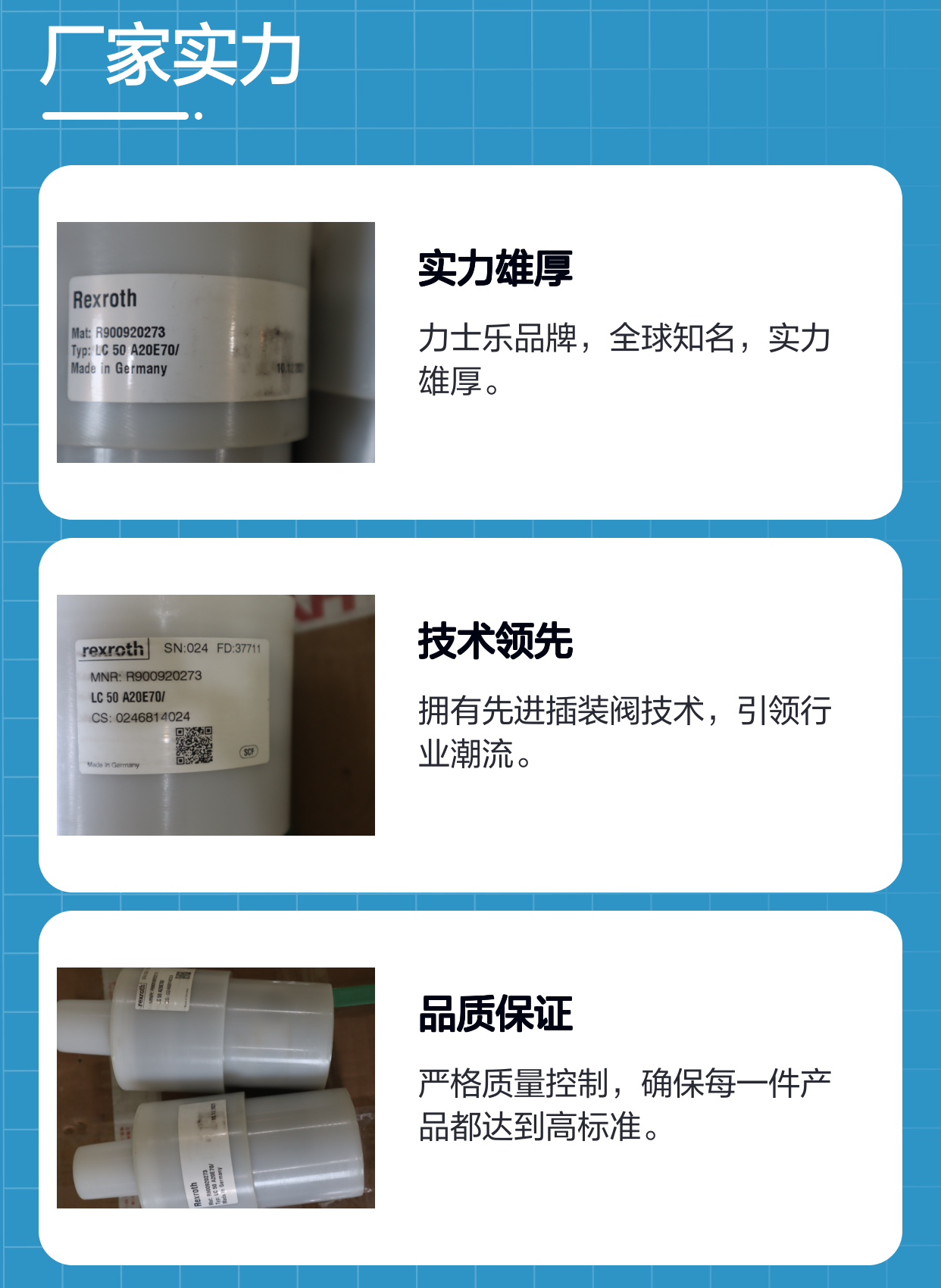 R900920273 LC50A20E70/ LC50A20E7X/ 德国力士乐REXROTH插装阀