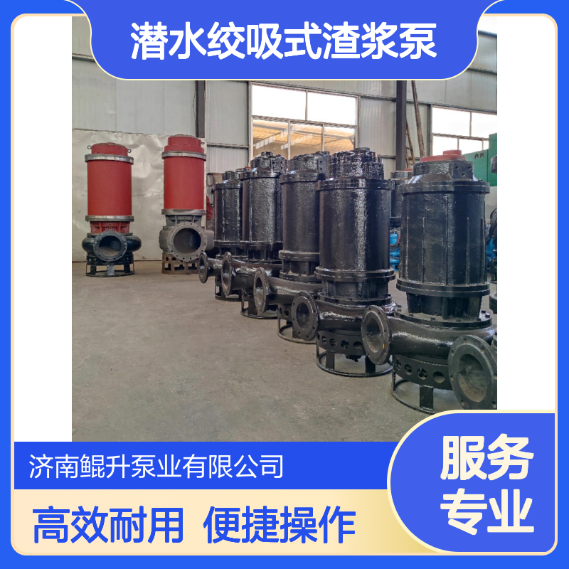 沉煤池用抽煤泥煤渣泵 潜水绞吸式渣浆泵 高铬合金材质 耐用可靠