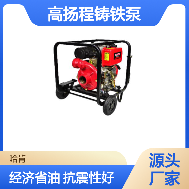 哈肯供应 高扬程铸铁泵系列 192F柴油机 四冲程 风冷