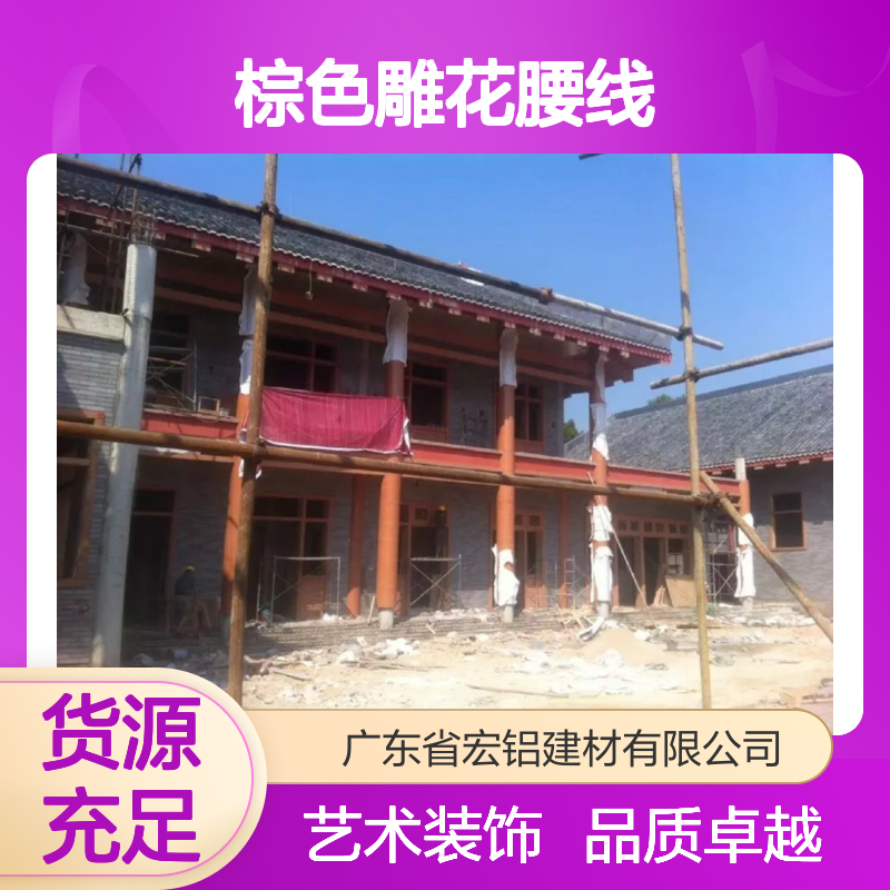 棕色雕花腰线时尚之选，演绎复古与现代交融的家居艺术 用途 展览管