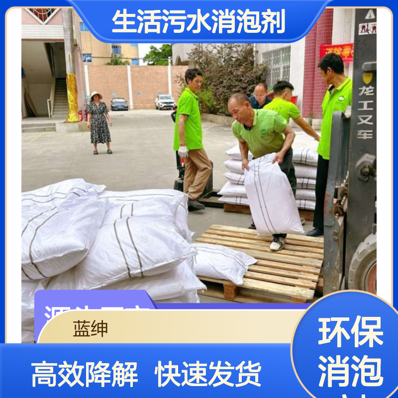 蓝绅环保 生活污水消泡剂 高效降解 现货速发 种类齐全