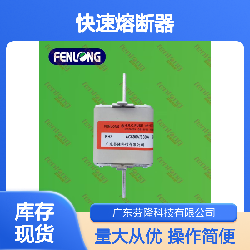 RS711B RS6-00快速熔断器 芬隆品牌方管刀形触头插入式设计