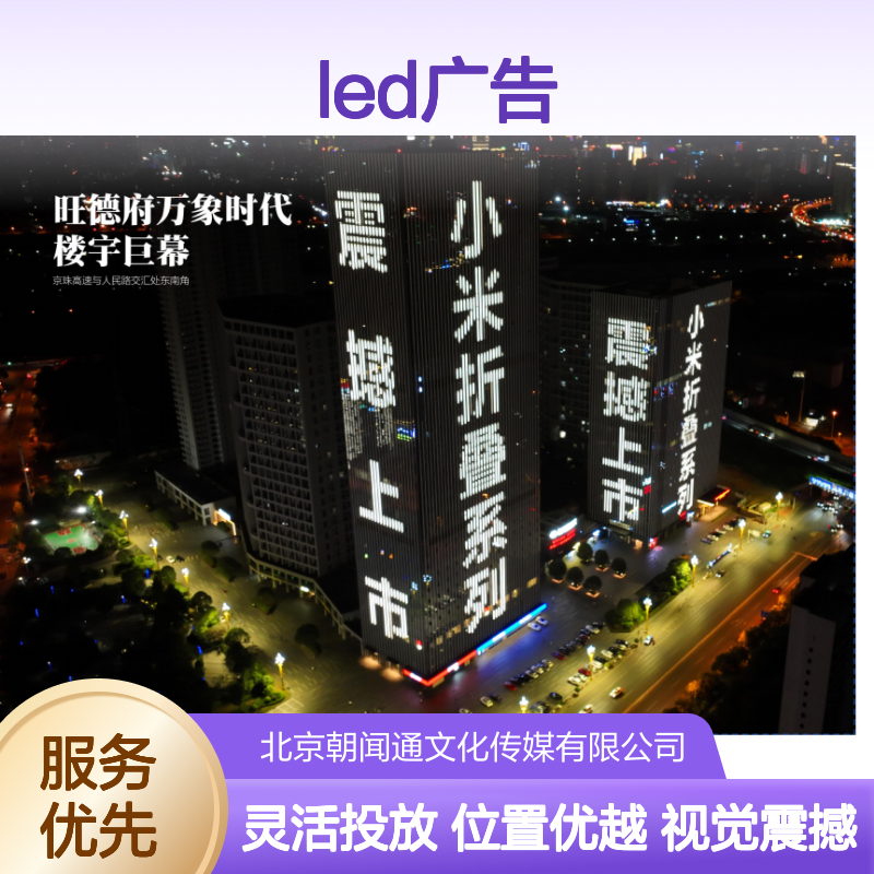 长沙旺德府恺悦国际 LED广告 楼宇巨幕投放 位置优越