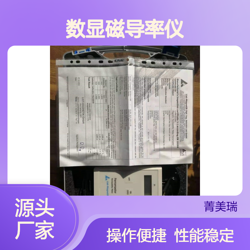 德国FERROMASTER数显磁导率仪 低磁测试 防水设计