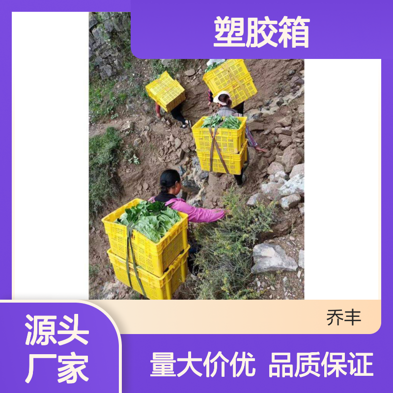 乔丰塑胶箱 环保加厚耐摔周转箱 多尺可选 全新料制