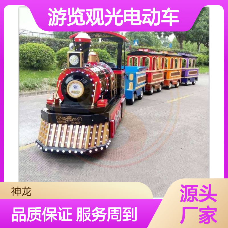 国王号无轨小火车 非常好看的游览观光电动车 神龙游乐供应