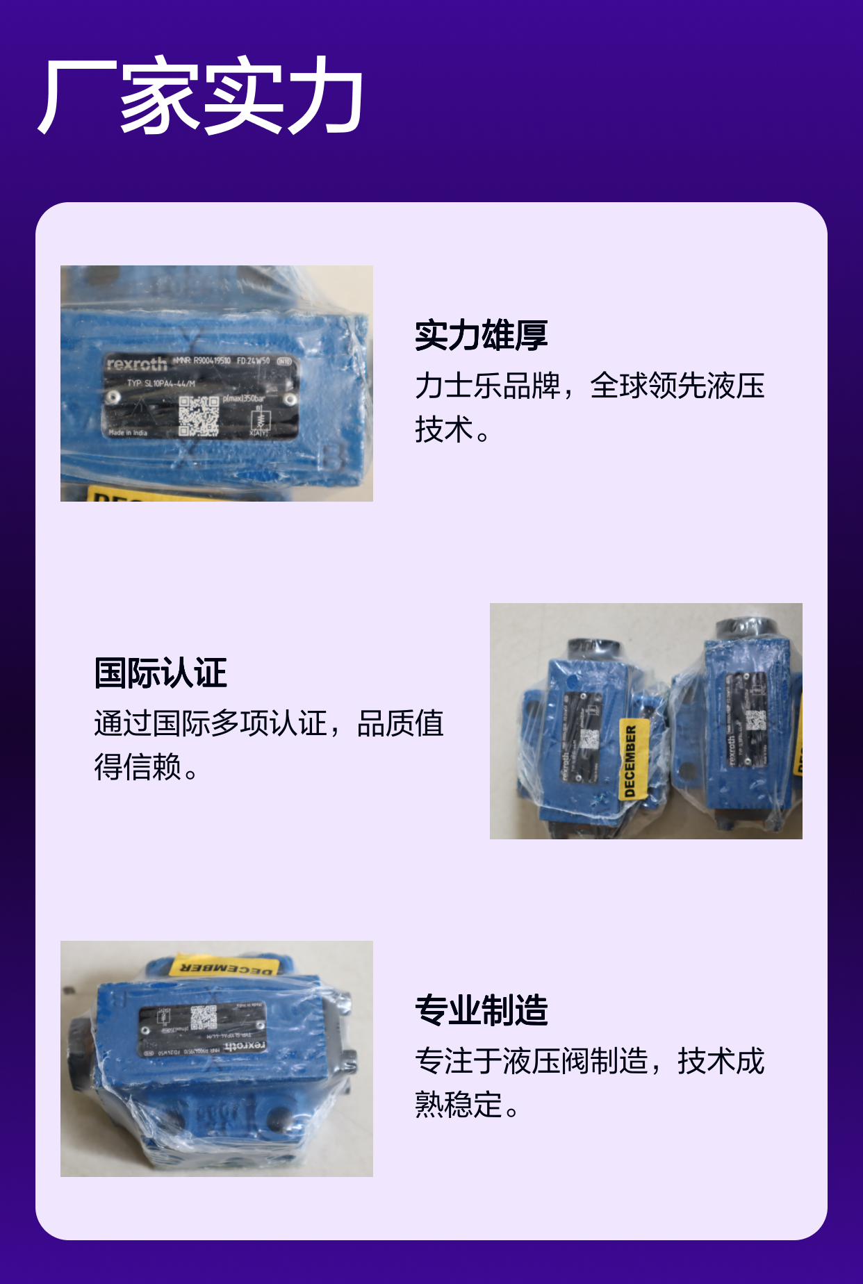R900419510 SL10PA4-44/M SL10PA4-43/M 力士乐REXROTH单向阀印度产