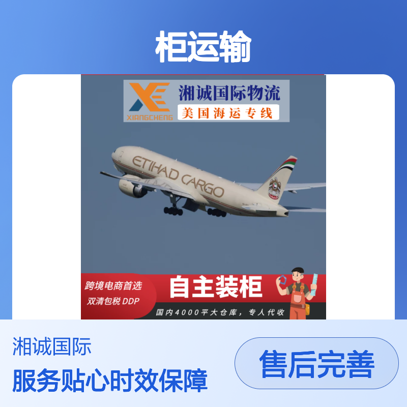 新能源整柜运输 自主装柜双清包税 跨境电商海运专线服务